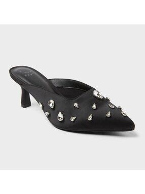Women’s Katia Heels with Memory Foam Insole - a New Day™ Black 6.5 Boxed